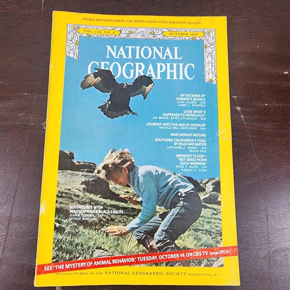 National Geographic Magazine October 1969 No Map